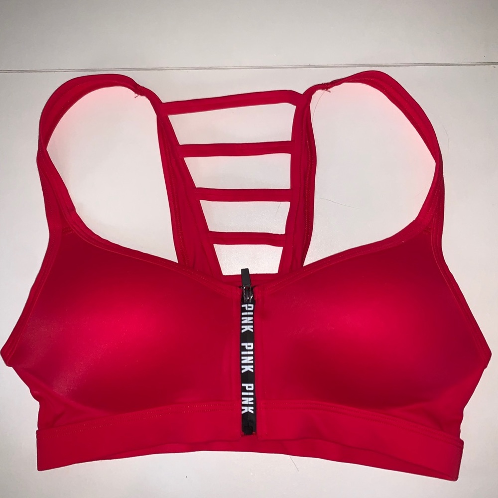 Victoria Secret Pink Sports Bra (Red)
